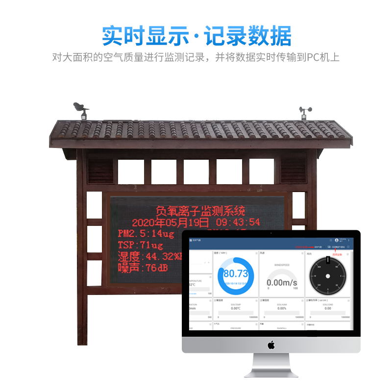 ​​景区气象站——专门用于监测空气中负离子浓度的设备