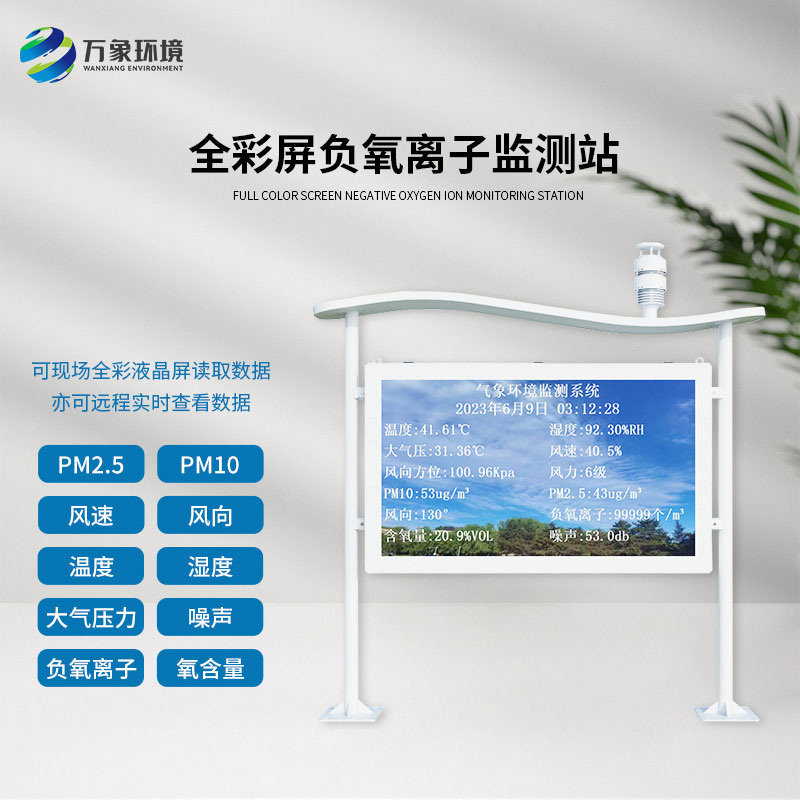 ​​什么是全彩屏一体化负氧离子监测站？