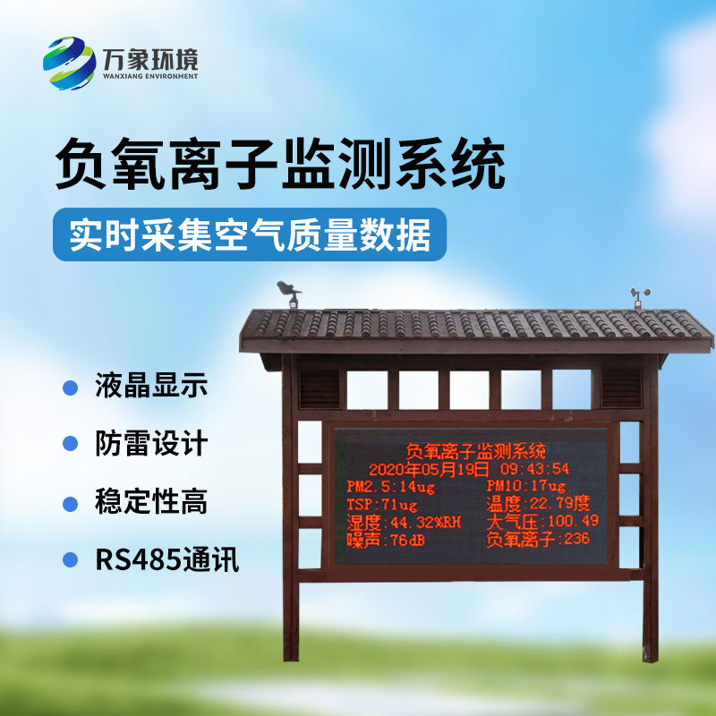 ​​公园气象站——一款负氧离子在线监测系统