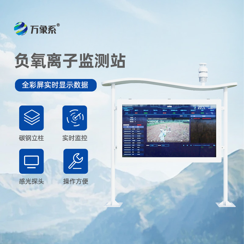 ​​彩屏负氧离子监测站：让自然呼吸“看得见”的生态守护者