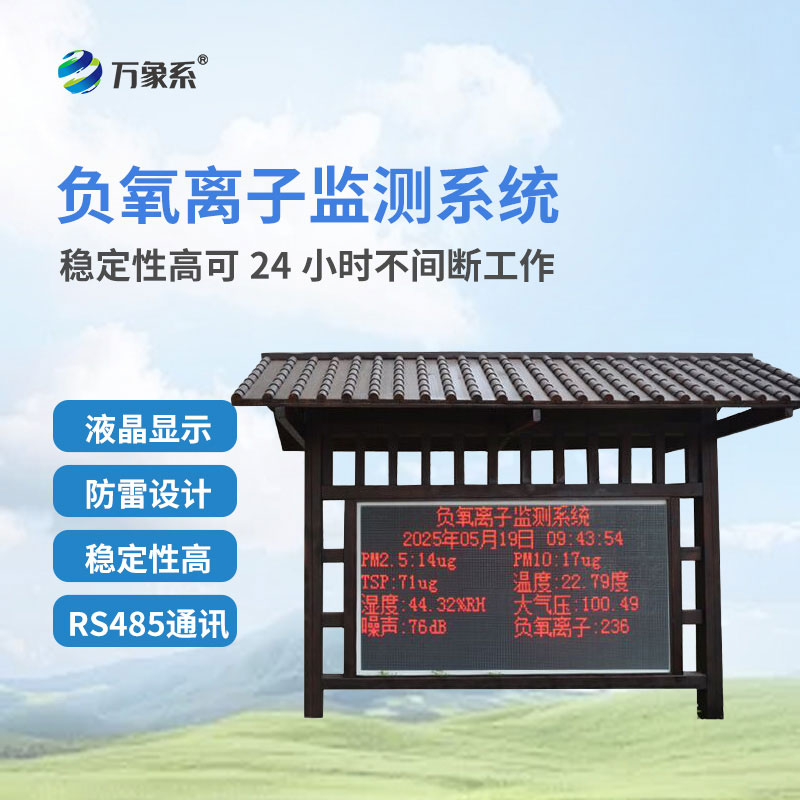 科技守护绿水青山，大气负氧离子在线监测系统助力智慧生态建设